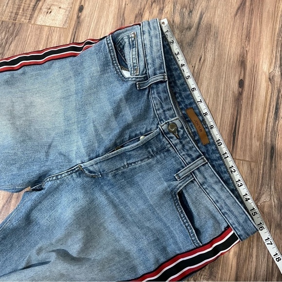 Joe's Jeans Smith High Rise Straight Leg Ankle Jean Side Stripe Raw Hem - Picture 10 of 15